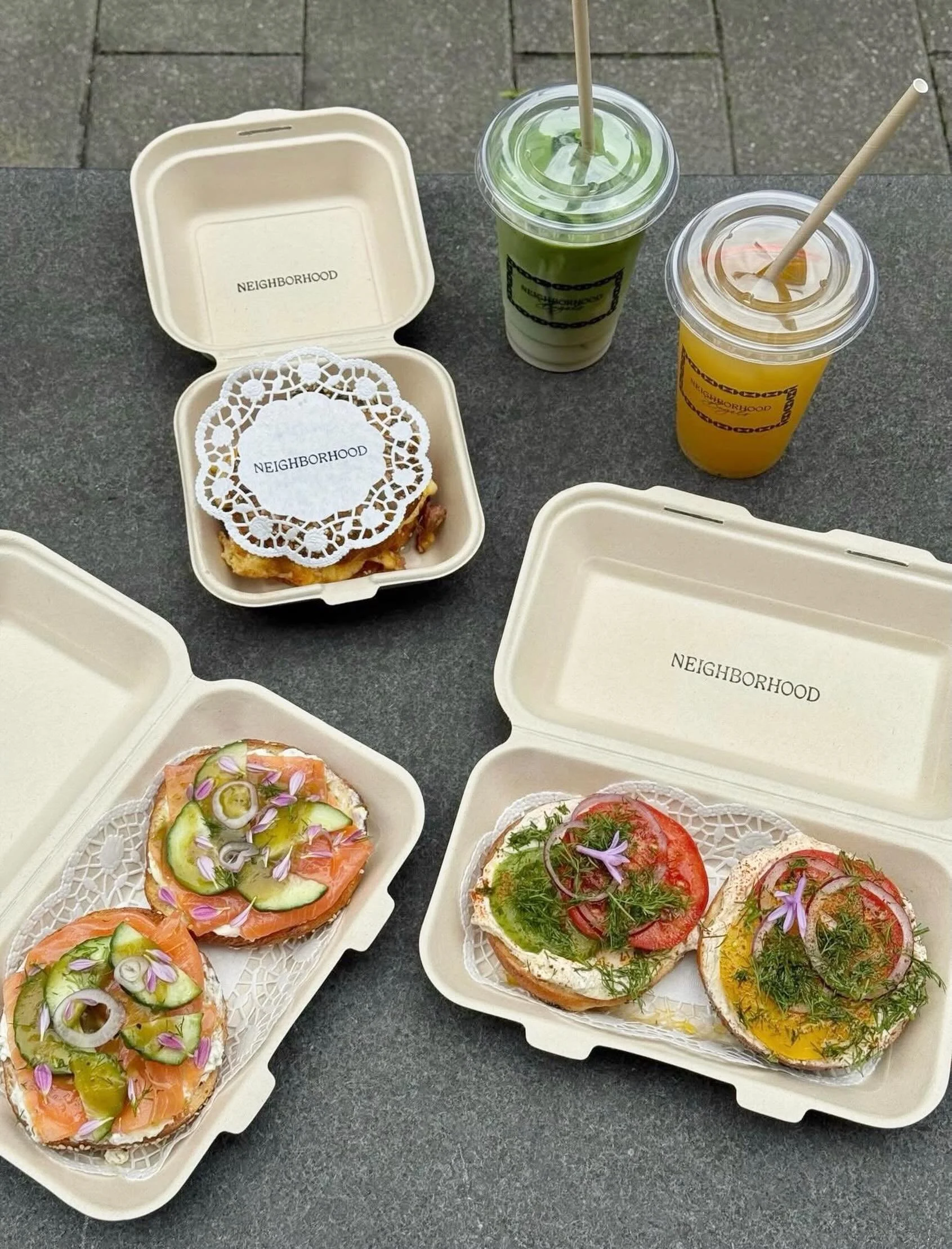 Recommendation | For the best new bagel spot in town @neighborhood.bagels a 7min walk from our Lijnwaadmarkt apartment 🥯