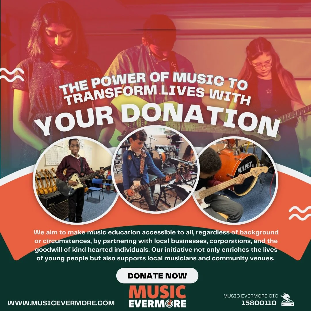 Give the gift of music this Christmas 🎶 A small monthly or one off donation helps go towards funding spaces in weekly band sessions for the youth of Manchester. Just head to our website and hit the &ldquo;donate&rdquo; button on our home screen. Let