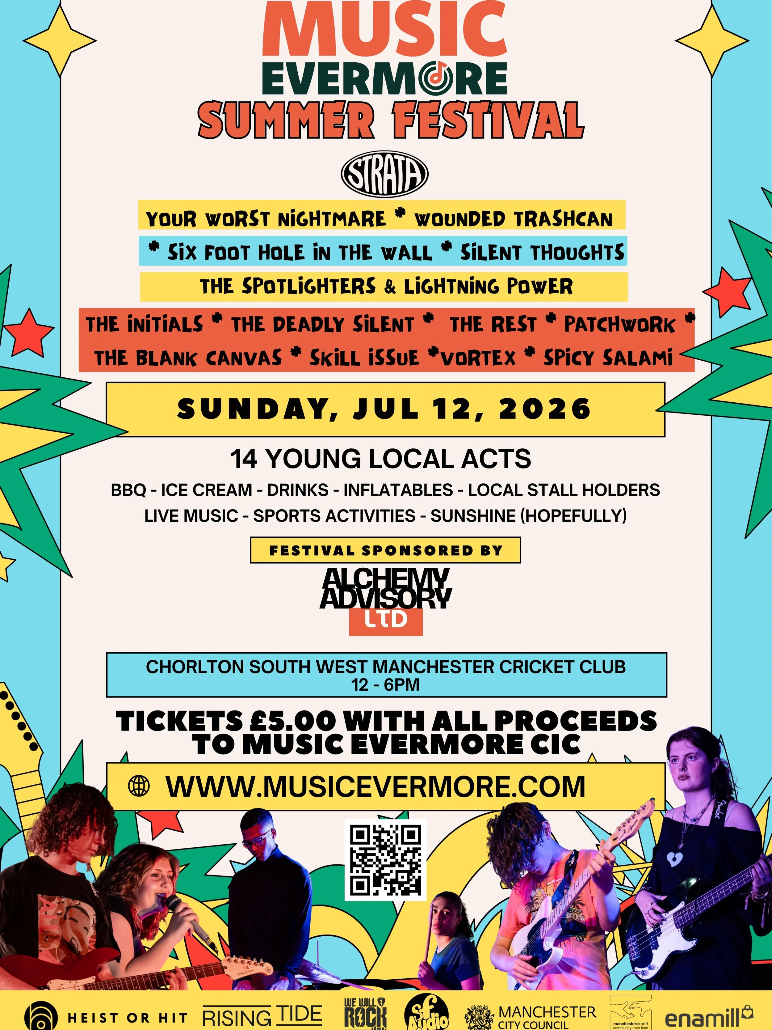 🎶🌞 NEXT UP&hellip; THE BIG ONE! 🌞🎶

After the huge success of last year&rsquo;s Music Evermore Summer Festival in conjunction with We Will Rock You Project, we&rsquo;re bringing the community back together once again for a fantastic day of live m
