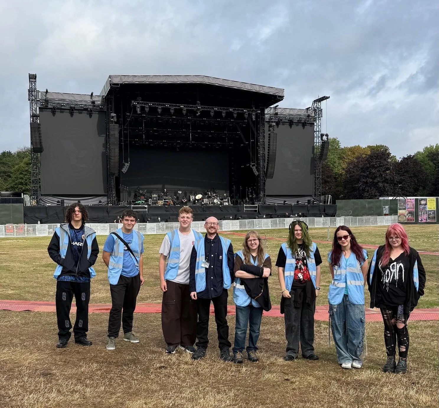 Massive thank you to @livefromwythenshawepark &amp; @engineno4 for arranging a behind the scenes tour of the festival site for our young people this morning. Fascinating to hear about what goes in to these large scale events and possible job routes f