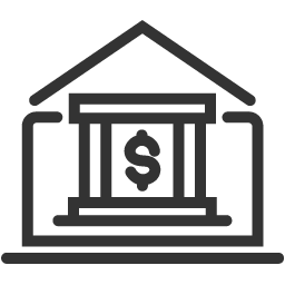 Outline of a house with a dollar sign inside, resembling a financial or real estate concept.