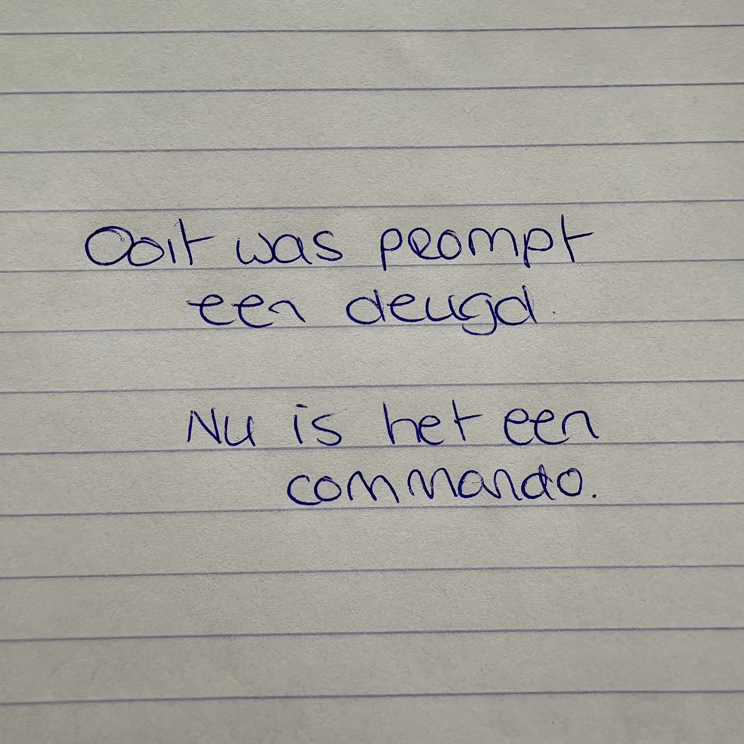 Ooit betekende ‘prompt’ dat je fatsoen had…