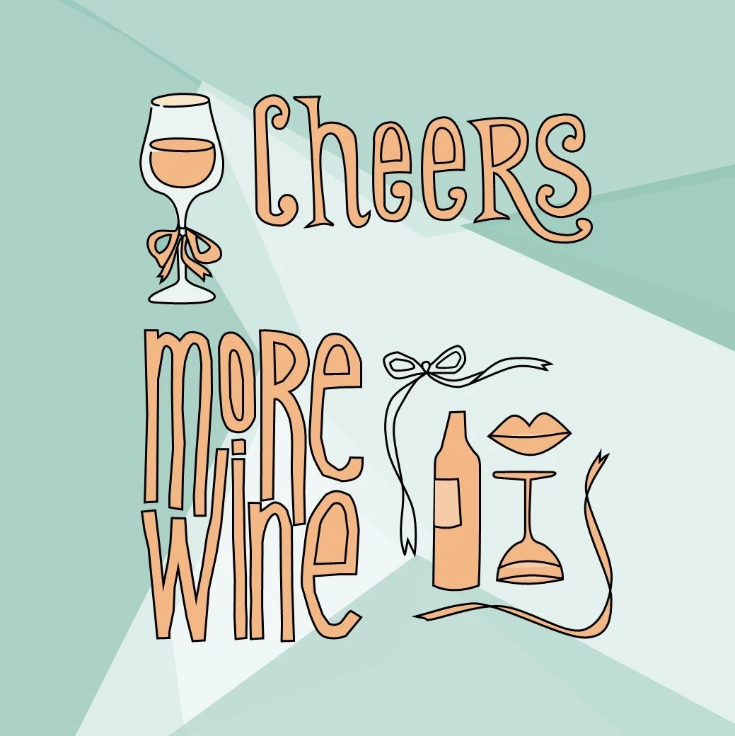Hand embroidery and wine night.