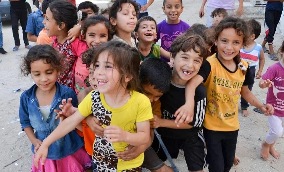 De kinderen van Shati Camp