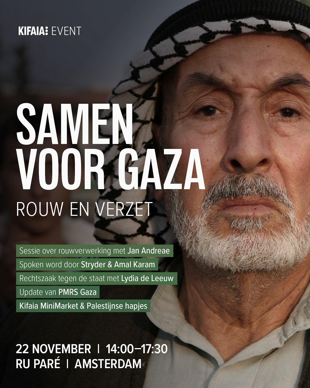 Meer dan twee jaar genocide in Gaza. Meer dan twee jaar staan we samen op de barricaden. Strijdvaardigheid geeft kracht, maar kost ook energie en soms zakt de moed ons in de schoenen. Tijd om stil te staan en onze veerkracht te vinden.

Op 22 novembe