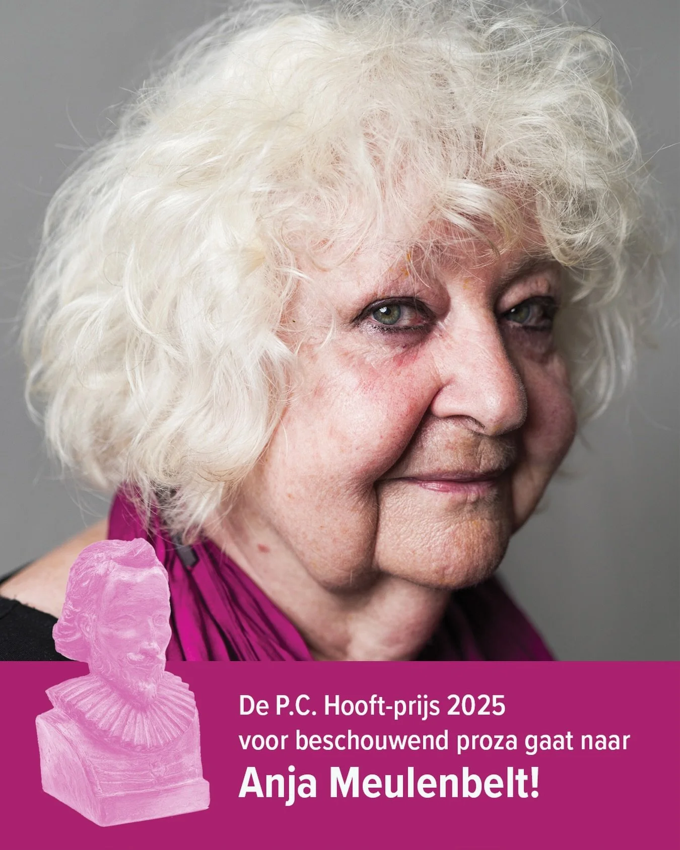 We zijn heel trots op onze Anja, oprichter en bestuurslid van Kifaia, voor het winnen van de P. C. Hooft-prijs! ❤️✊🏽

De P.C. Hooft-prijs voor Letterkunde is de belangrijkste Nederlandse literatuurprijs voor een oeuvre. De prijs wordt jaarlijks toeg