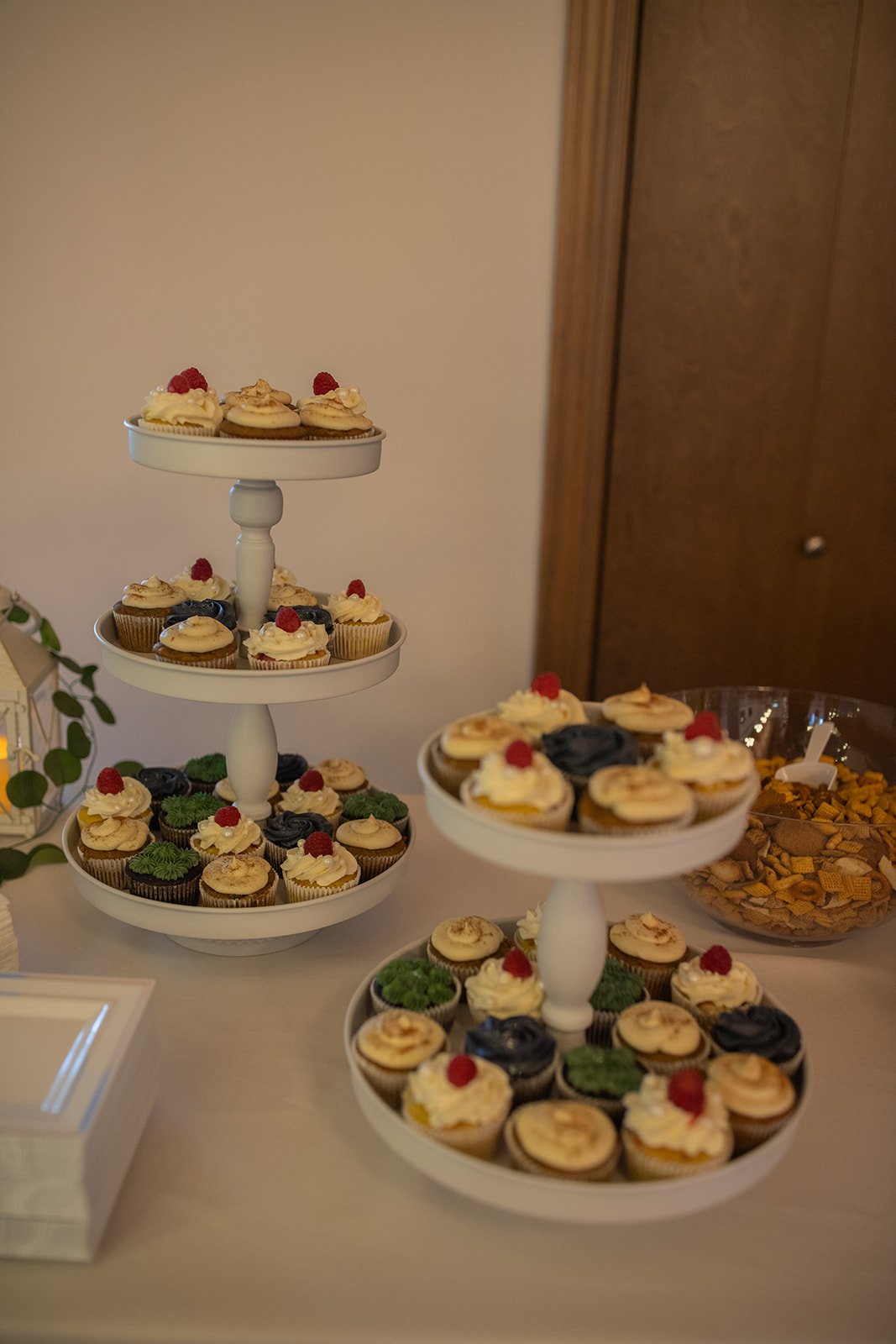 Assorted cupcakes for a wedding