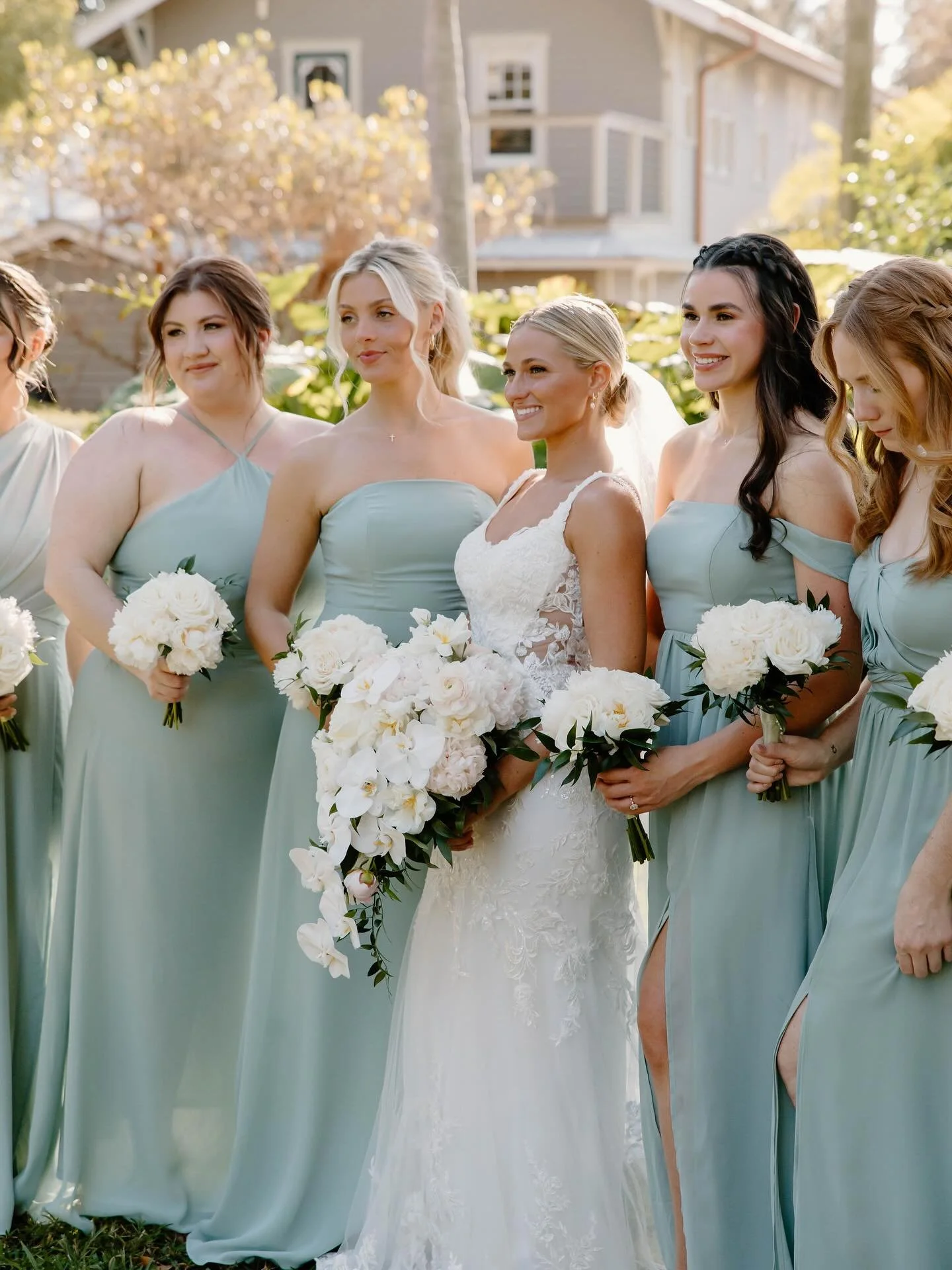 Something extra special about having your girls with you on your special day🥹✨🤍
&bull;
&bull;
&bull;
&bull;
&bull;

Venue- Boca Ciega Vista Estate
Florals- @benevaflowers @benevaweddings 
Photo- @madelinepaigephotography
Hair/MU- @kleybridal
Dress-