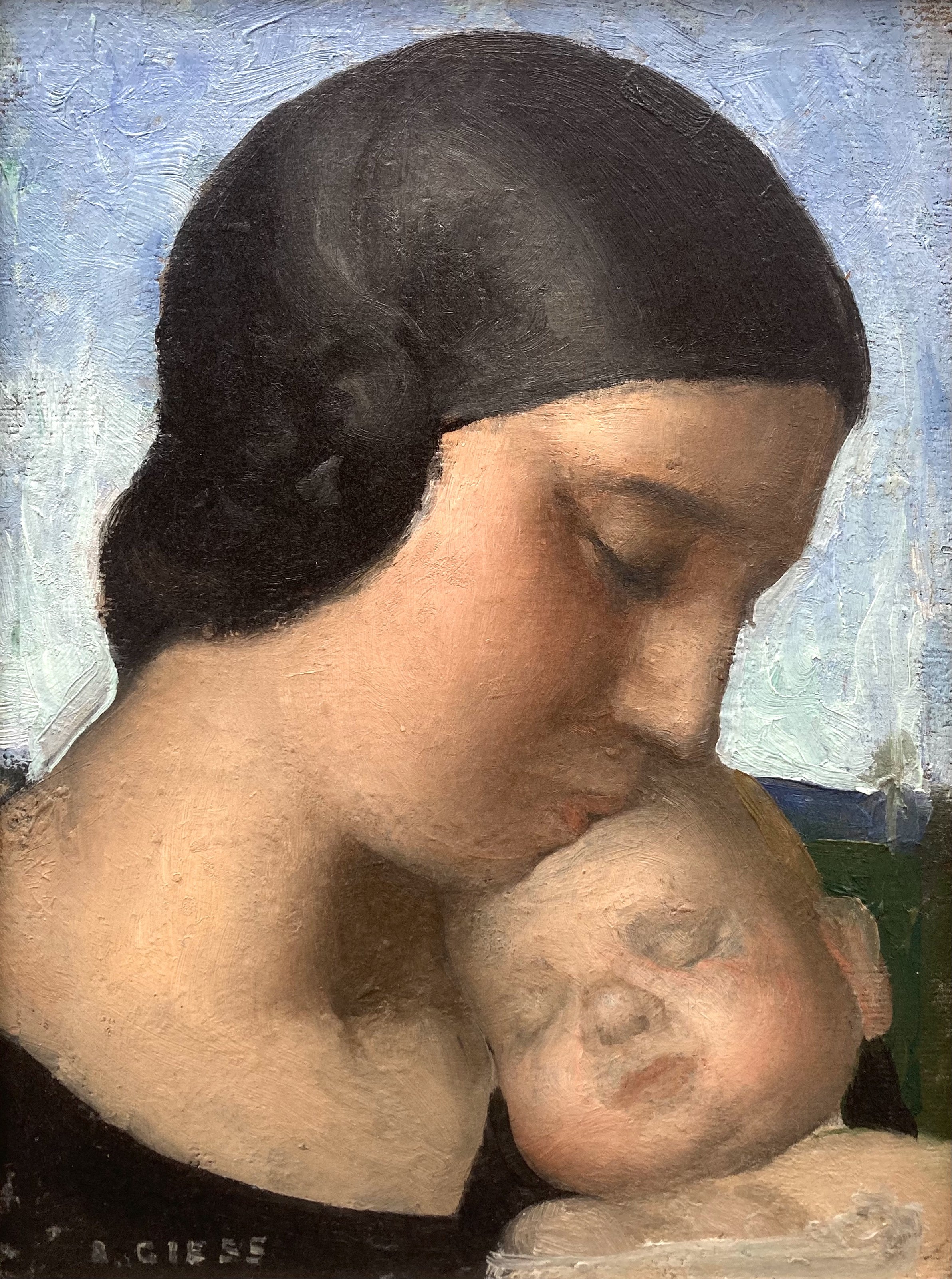 Alfred Giess (1901-1973). Maternité, vers 1930.