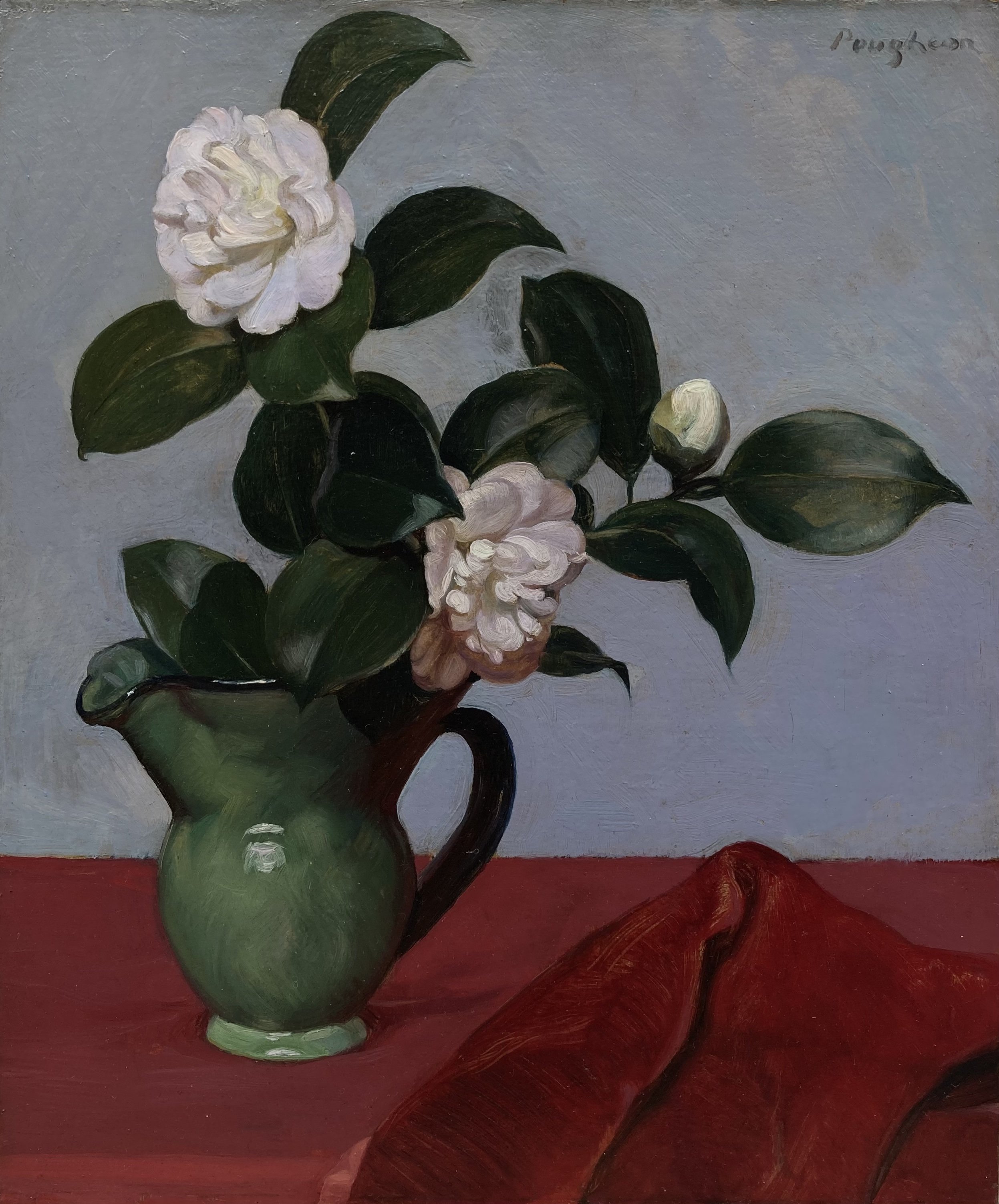 Robert Pougheon (1886-1955). Camélias.