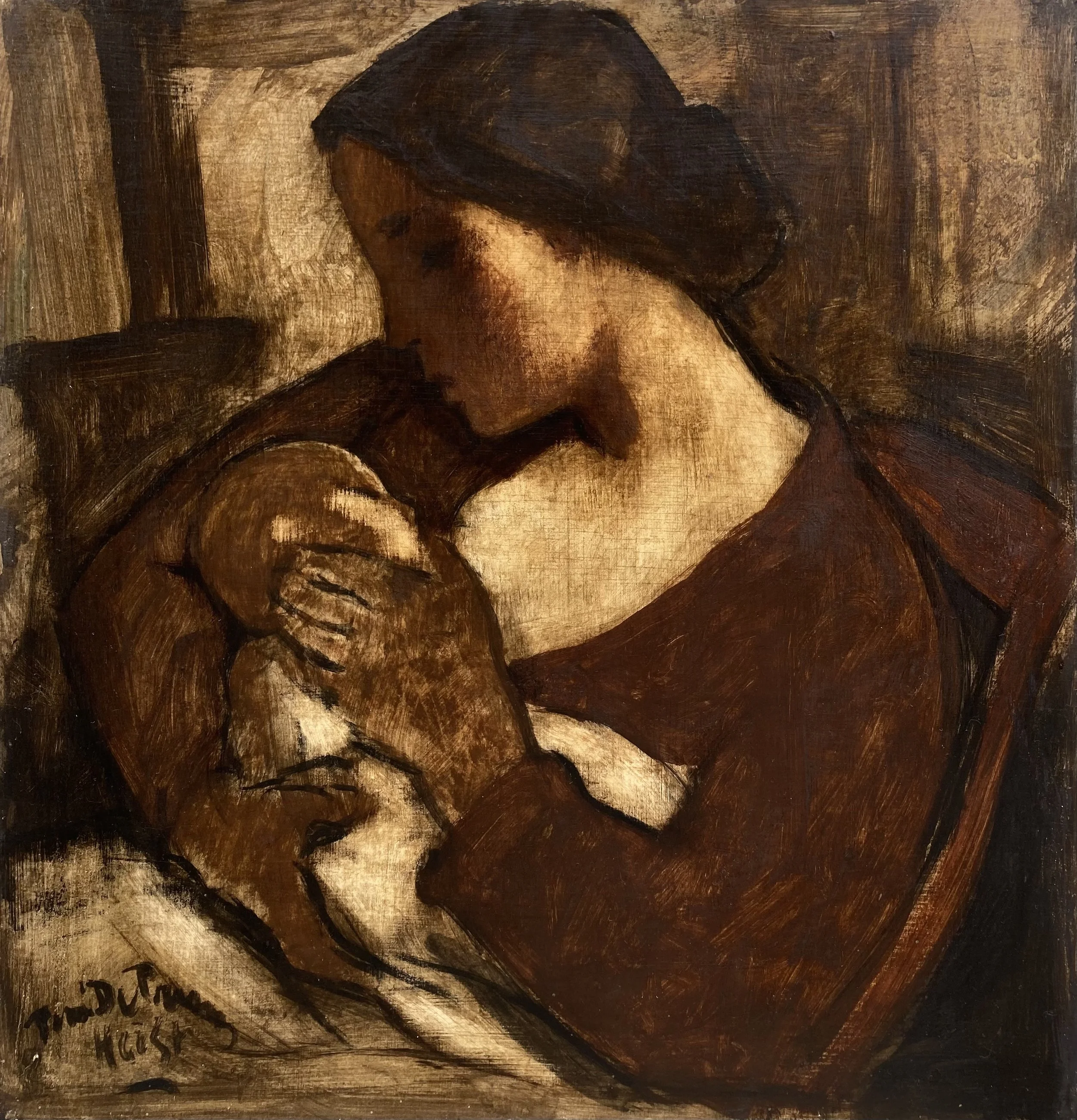 René de Pauw (1887-1946). Maternité. 