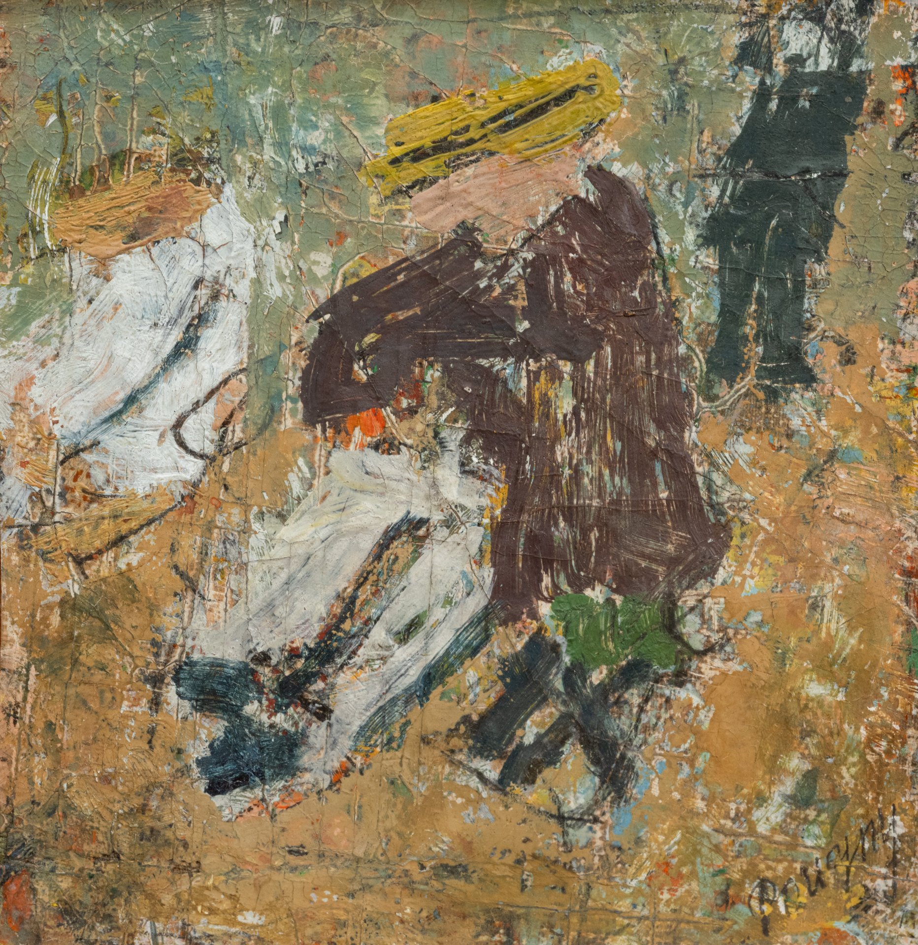 Jean Pougny (1890-1956). Sur la plage, vers 1950.