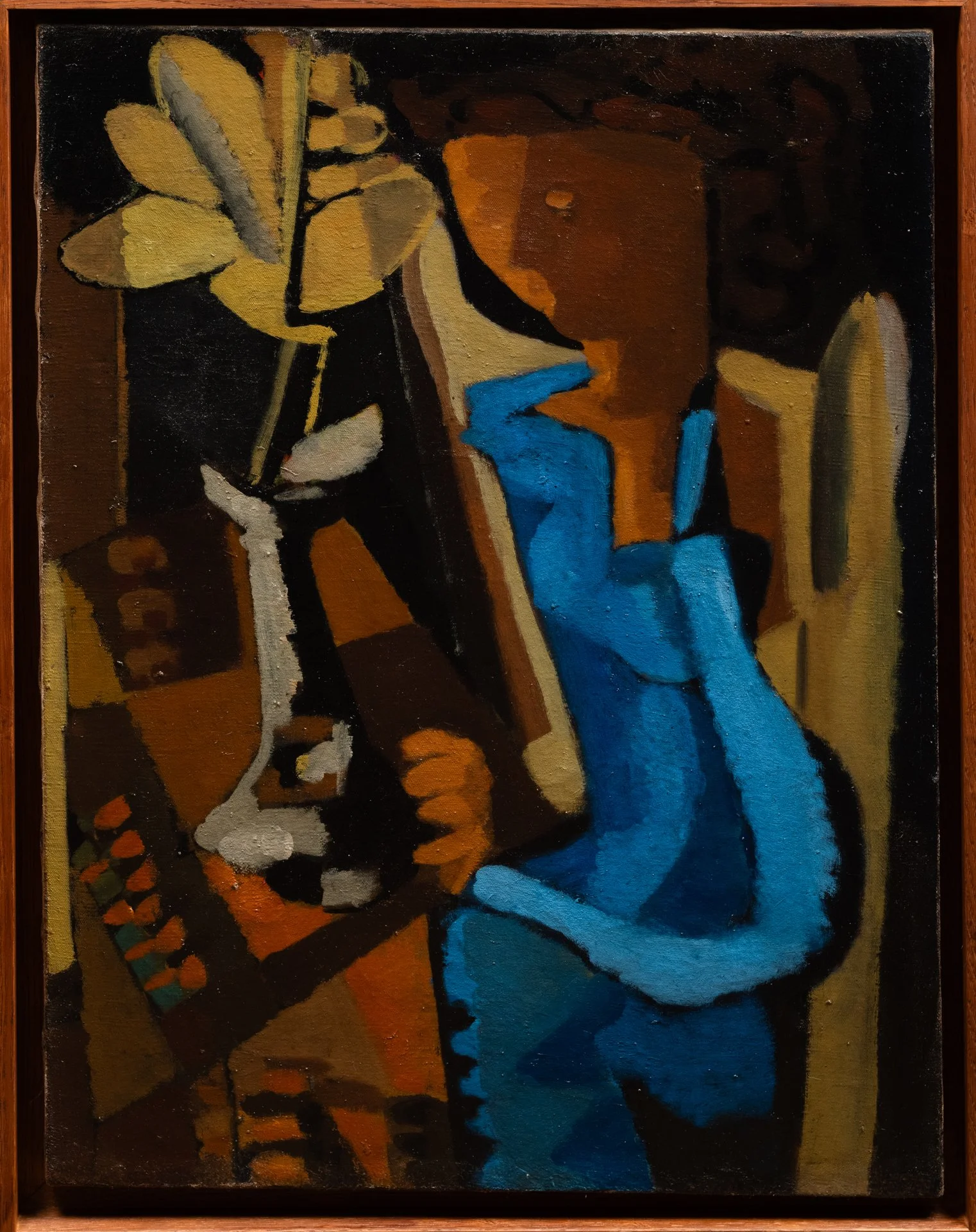 M. Weissman (Actif vers 1940). Jeune femme à la fleur, 1948.