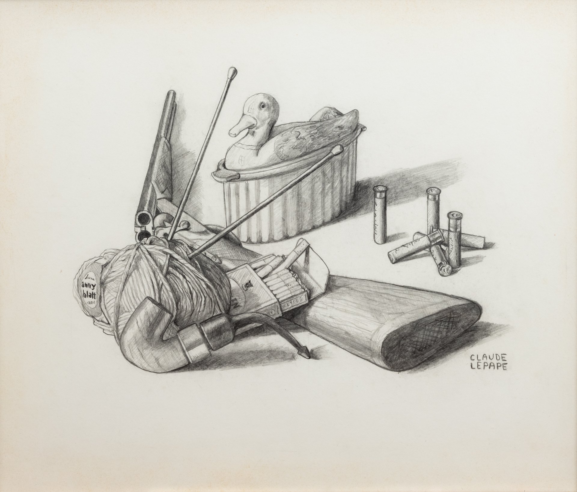 Claude Lepape (1913-1994). Chasseur - Portrait par l'objet.