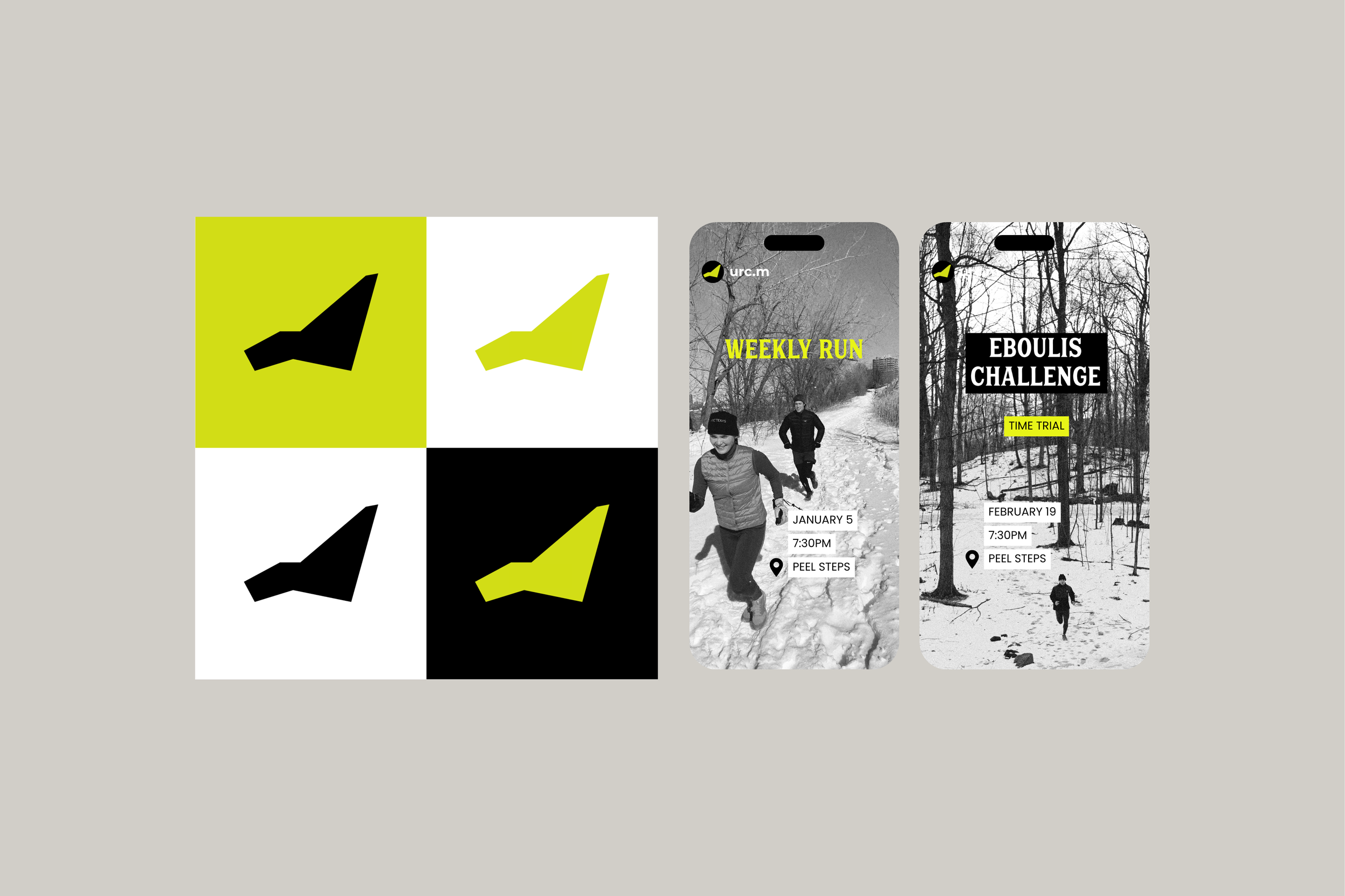 Ultra Run Club Montreal Visual Identity