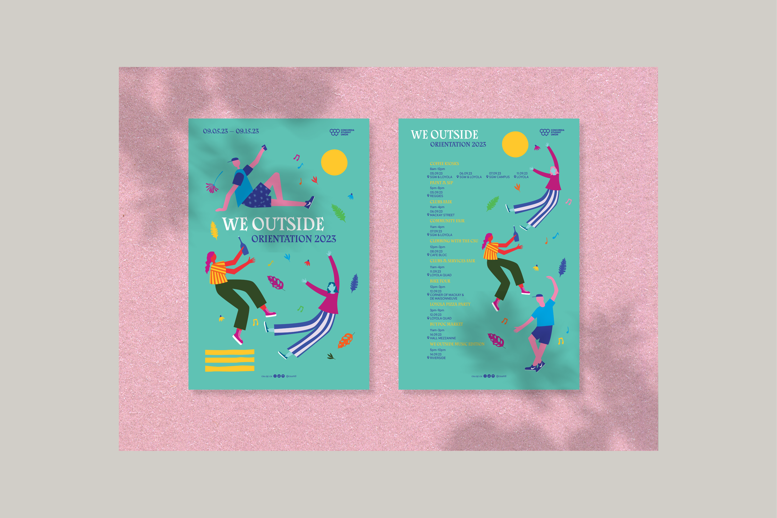 "We Outside" Student Orientation Visual Identity  | CSU