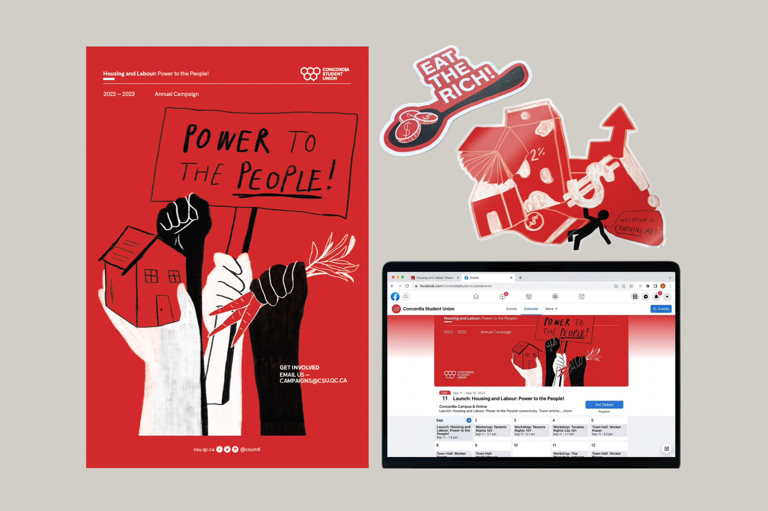 Power to the People Campaign Branding Design | CSU
