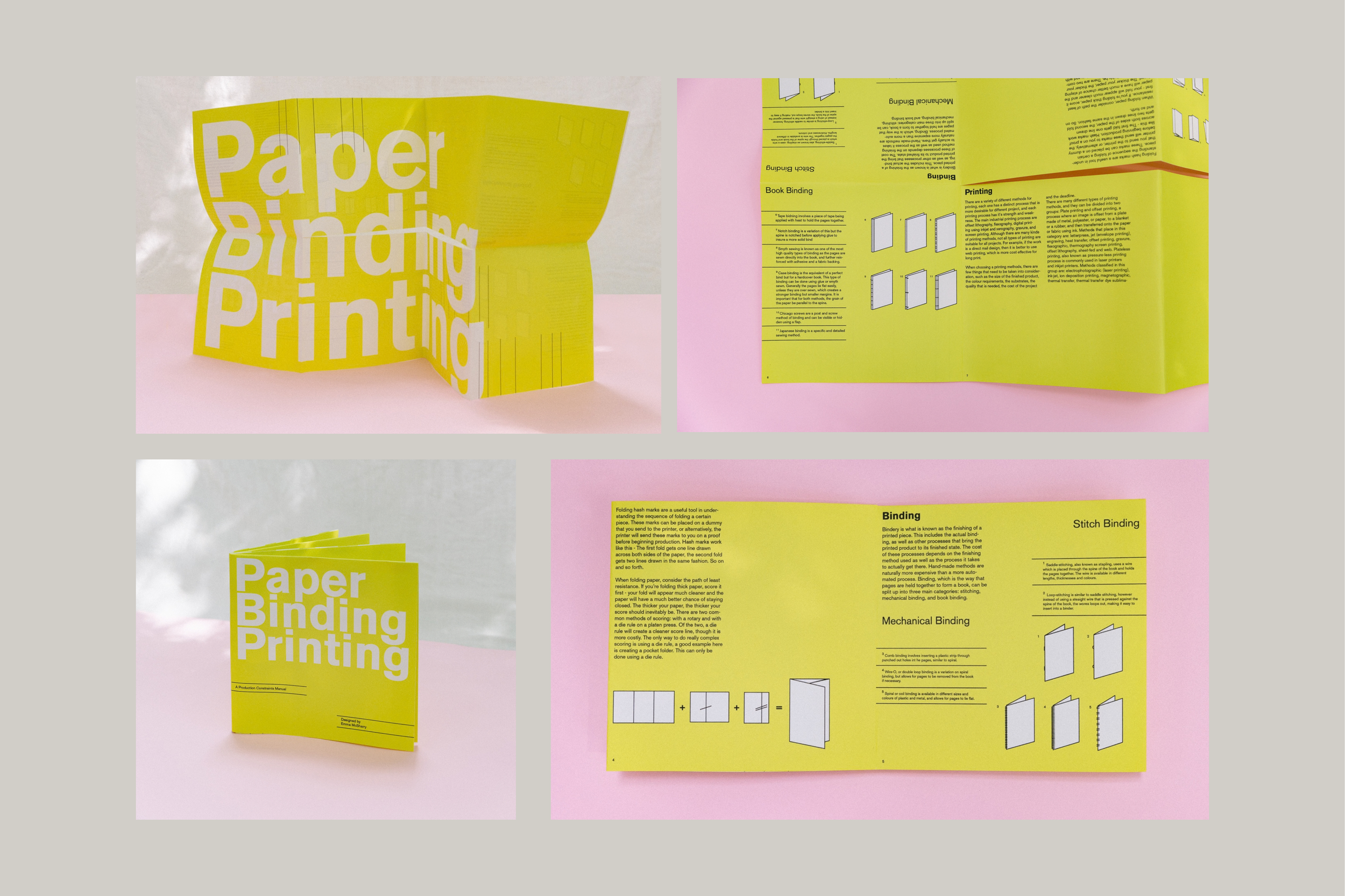 Paper, Binding, & Printing Foldable Poster