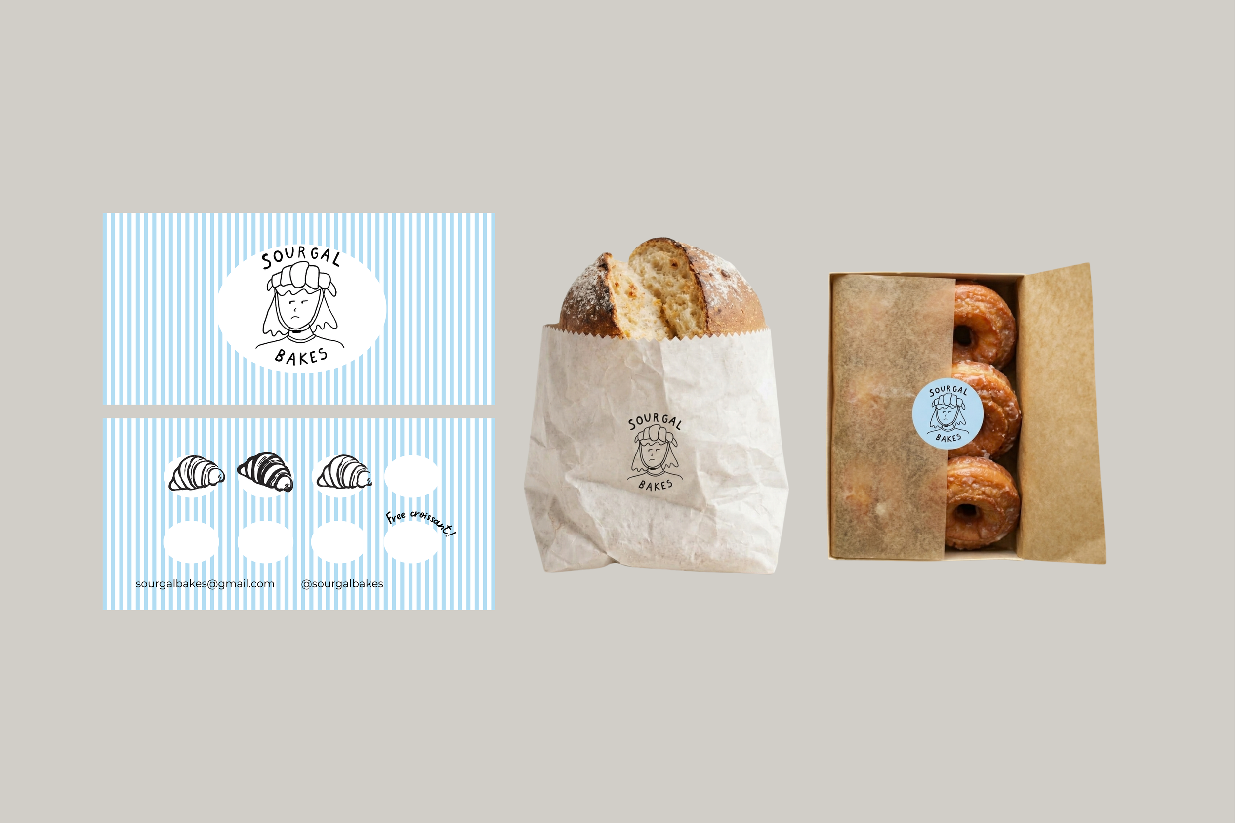 Sourgal Bakes Logo Design & Basic Visual Identity