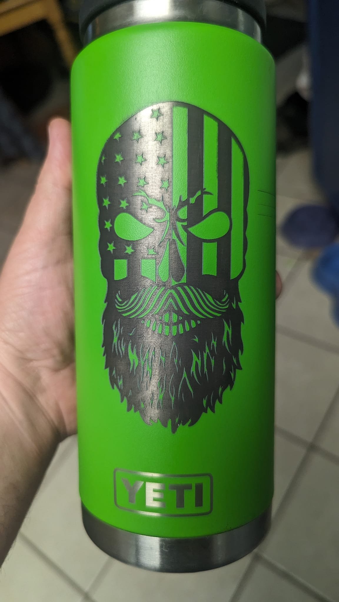 Went to town on the other side of my Yeti Rambler too, now it feels like mine