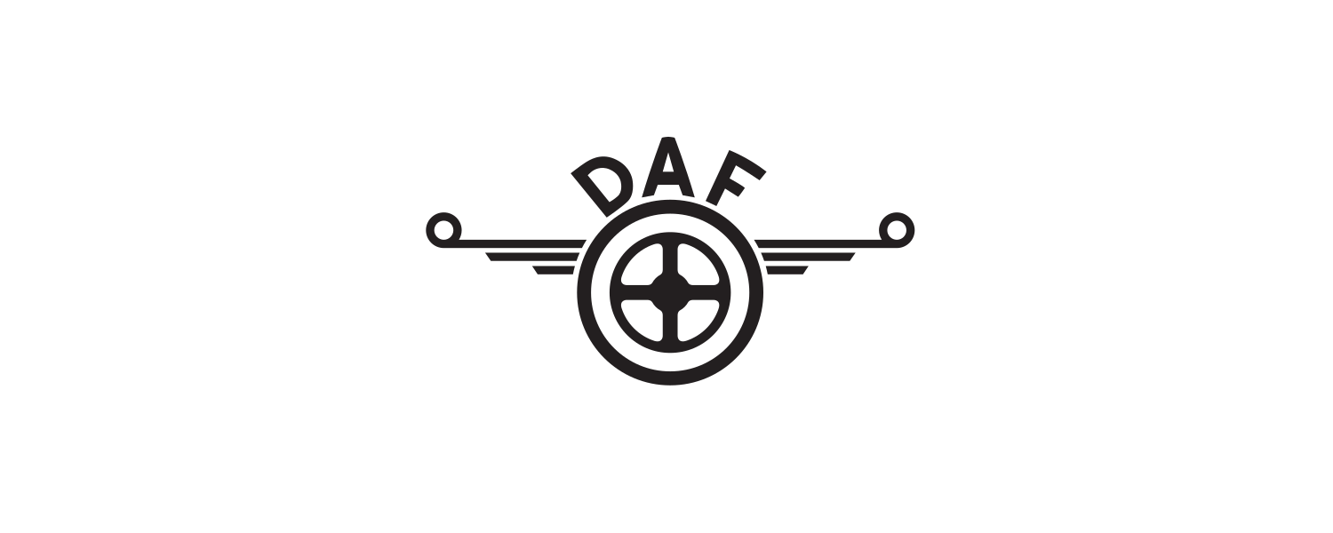 オランダ　缶バッチ　DAF ダフ　トラック　ロゴ　車 DAF Original Logo — County Signs