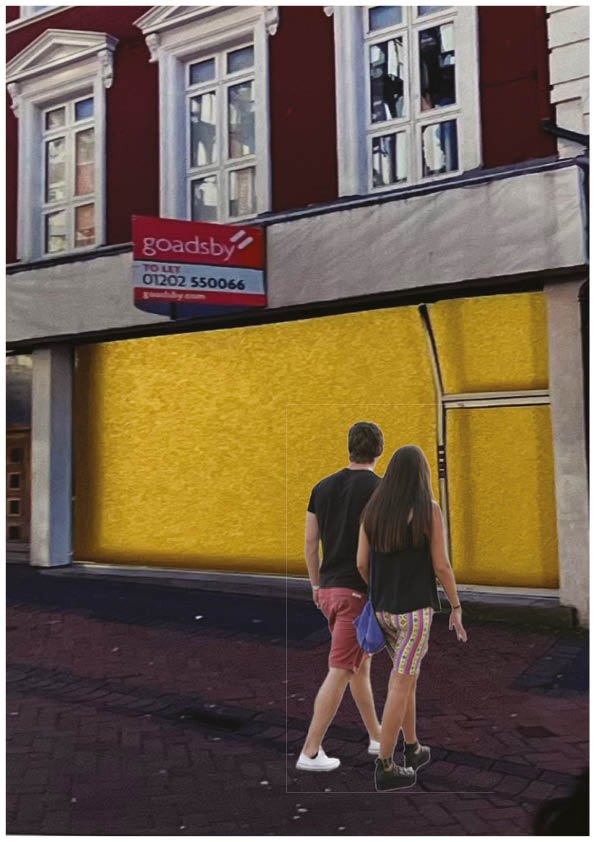 Hand Cut - Gold Washed Windows (Shop 18)