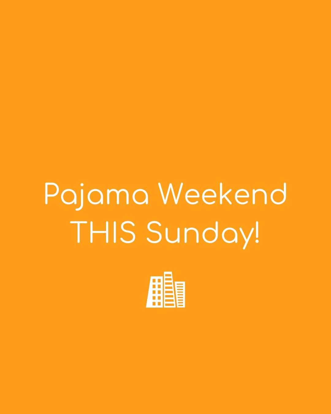 Don&rsquo;t forget to turn your clocks forward Saturday night! And you know what that means?! It&rsquo;s pajama weekend in kidcity! Your kids are invited to come to church in their PJs. It&rsquo;s going to be a extra special weekend, so your kids (an