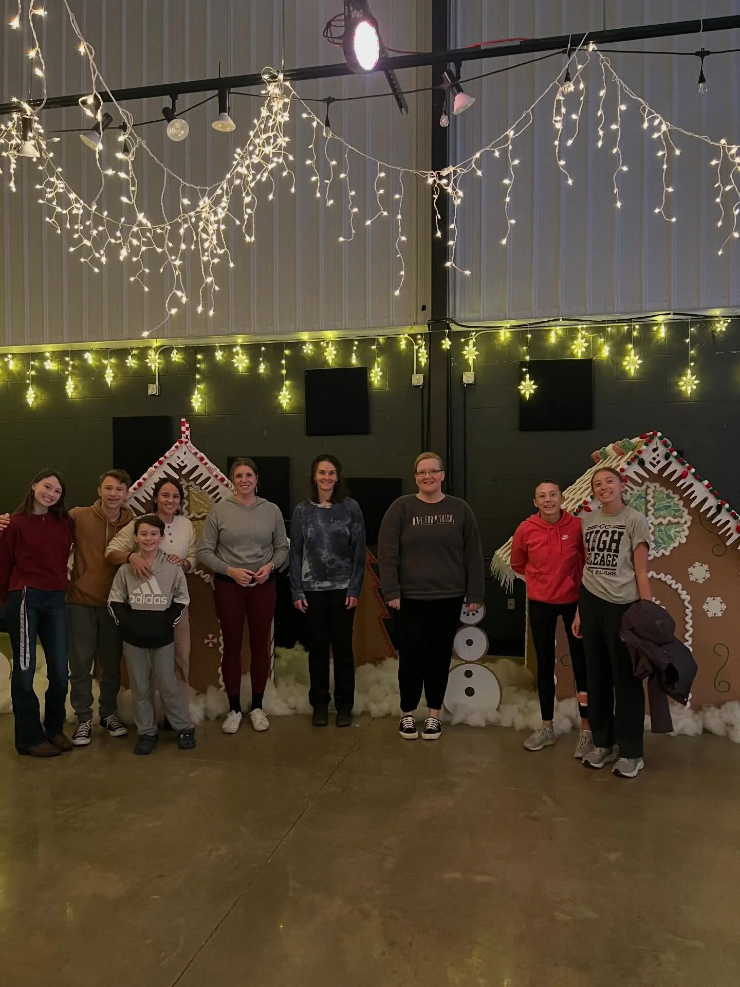 We are so excited for our K-5th graders to get to experience Gingerbread Bash this weekend during Sunday services! 

Shoutout to this incredible team of volunteers (plus a few others 😉) for transforming the warehouse to make it even more amazing! 

