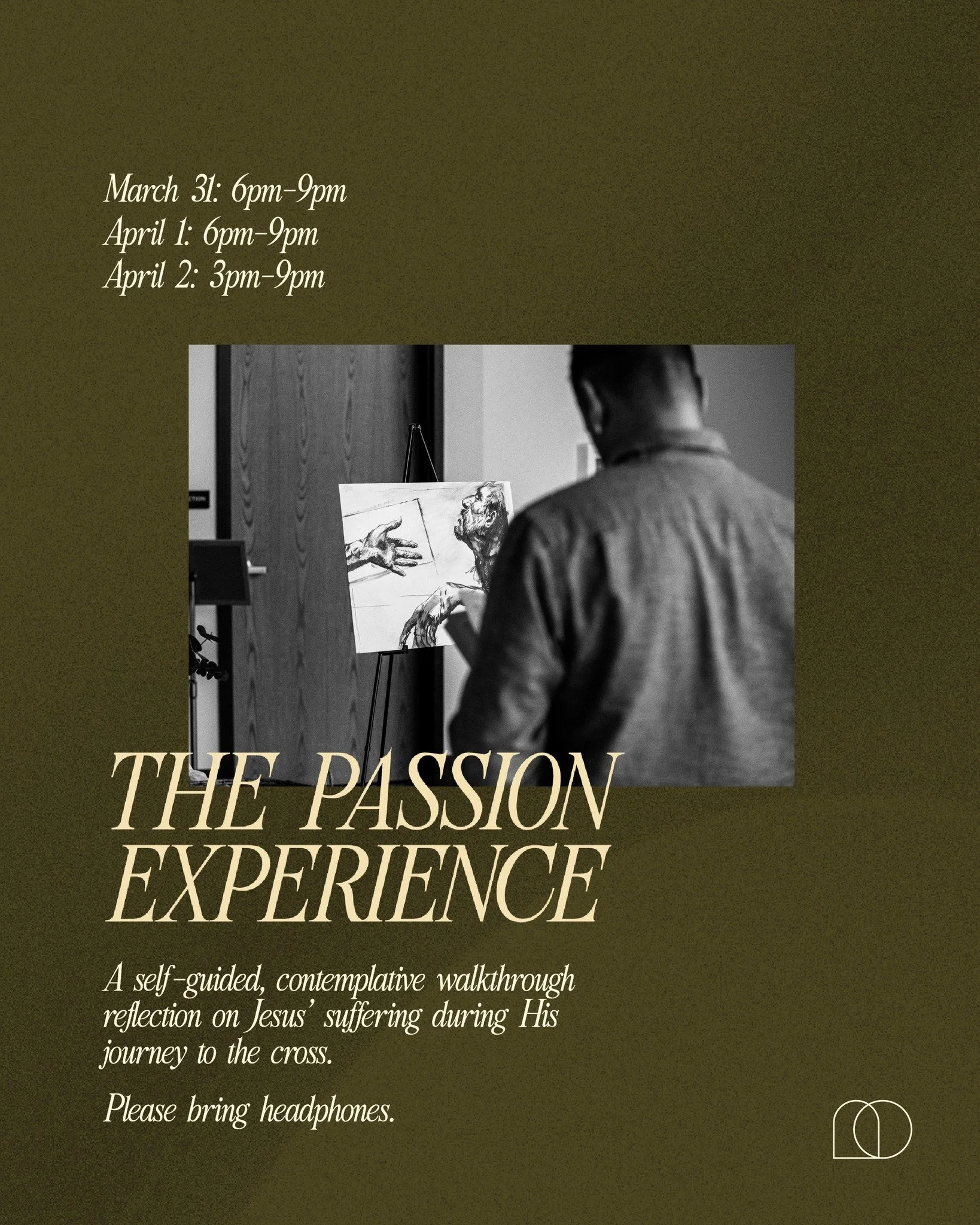 The Passion Experience is a self-guided, contemplative walkthrough reflection on Jesus' suffering during his journey to the cross.

Experience ten multi-sensory reflection stations featuring art by @mattmoberg, Minneapolis based artist and chaplain f