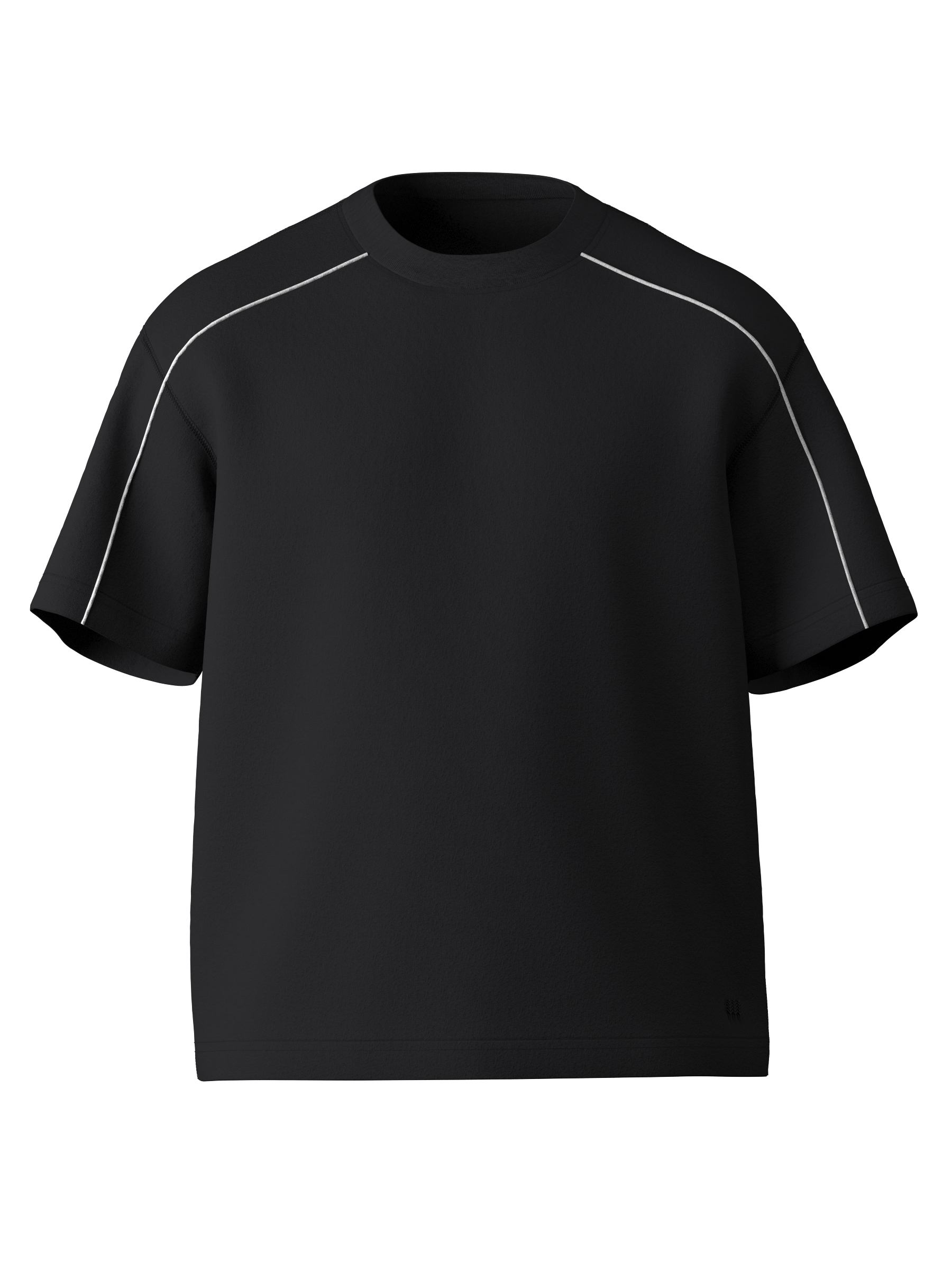 CV Piped Boxy T-Shirt BLACK.png