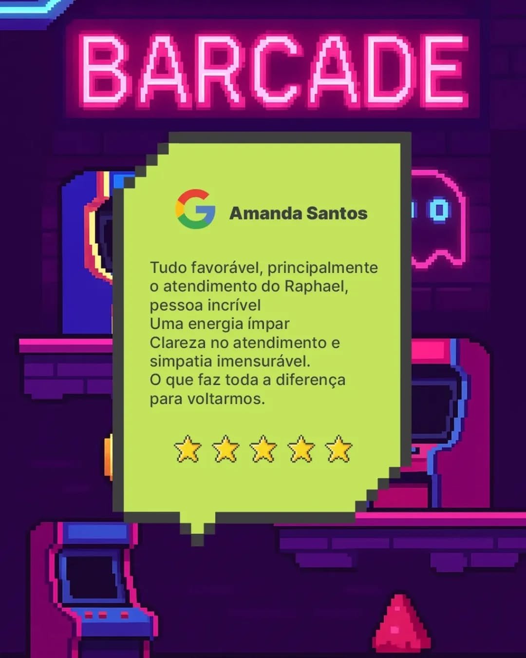 A gente ama quando voc&ecirc;s contam como foi viver o Bario. 🖤
Avalia&ccedil;&atilde;o boa aquece o cora&ccedil;&atilde;o.
Vem criar sua hist&oacute;ria por aqui. 🎮✨