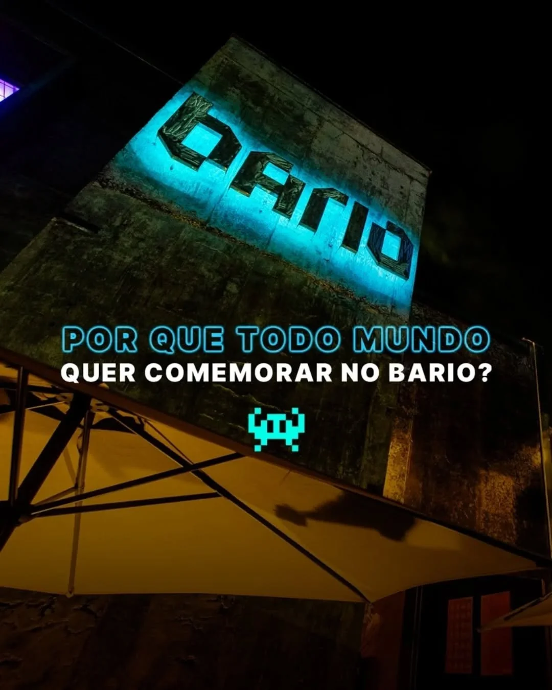 O segredo do evento perfeito? &Eacute; quando voc&ecirc; n&atilde;o precisa se preocupar com nada, s&oacute; com o seu High Score. 🕹️🔥

Seja um anivers&aacute;rio, a confra da firma ou aquele encontro que finalmente saiu do grupo do WhatsApp, o Bar