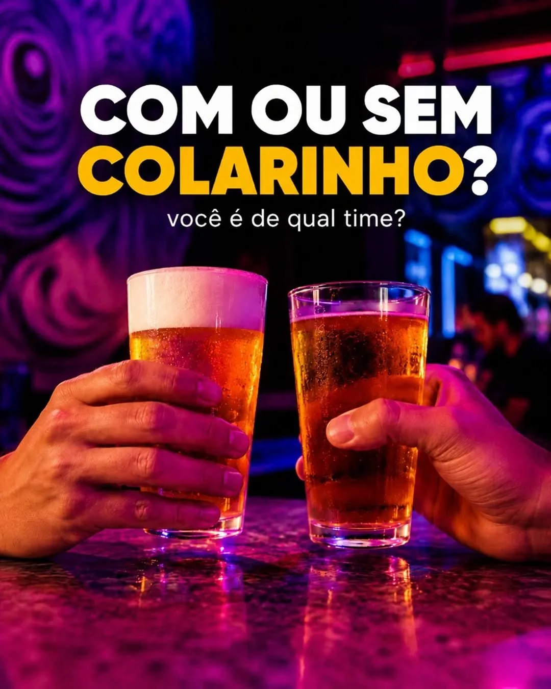 Com colarinho ou sem a segunda rodada &eacute; por nossa conta! 🍻

Hoje tem DOUBLE CHOPP at&eacute; as 22h: pediu um, ganhou o outro.

J&aacute; marca nos coment&aacute;rios quem vai aproveitar essa com voc&ecirc; 👇
