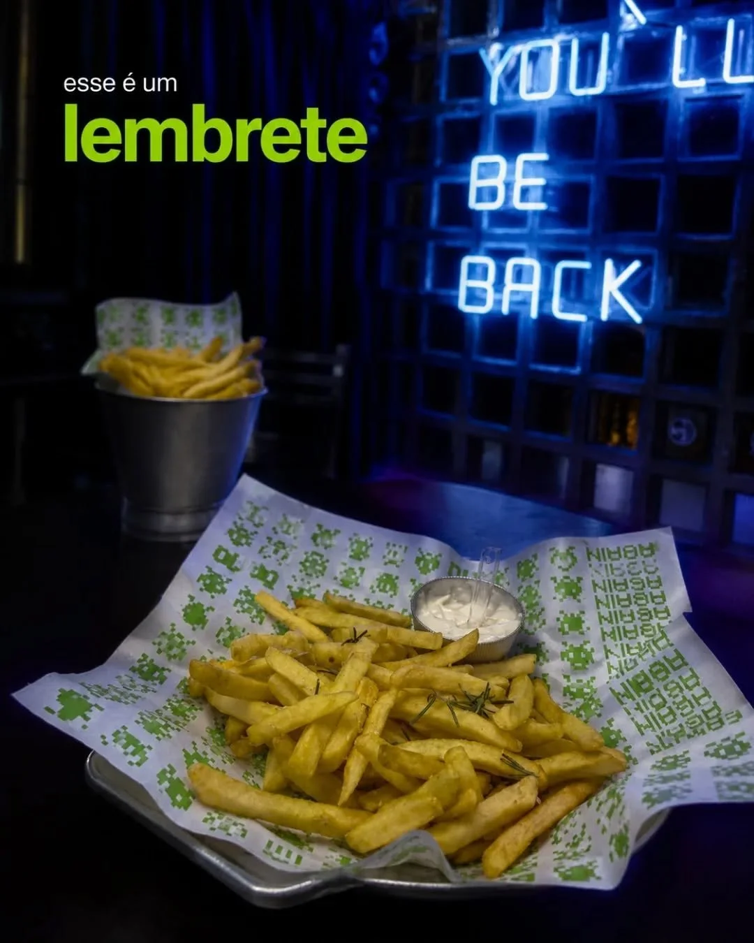 Hoje &eacute; o Dia da Batata Frita e o b&ocirc;nus do dia t&aacute; ativado: Comprou uma, levou duas! 🍟🕹️

A regra &eacute; clara: pediu a sua por&ccedil;&atilde;o, a segunda &eacute; por nossa conta. O power-up perfeito para acompanhar o seu rol&
