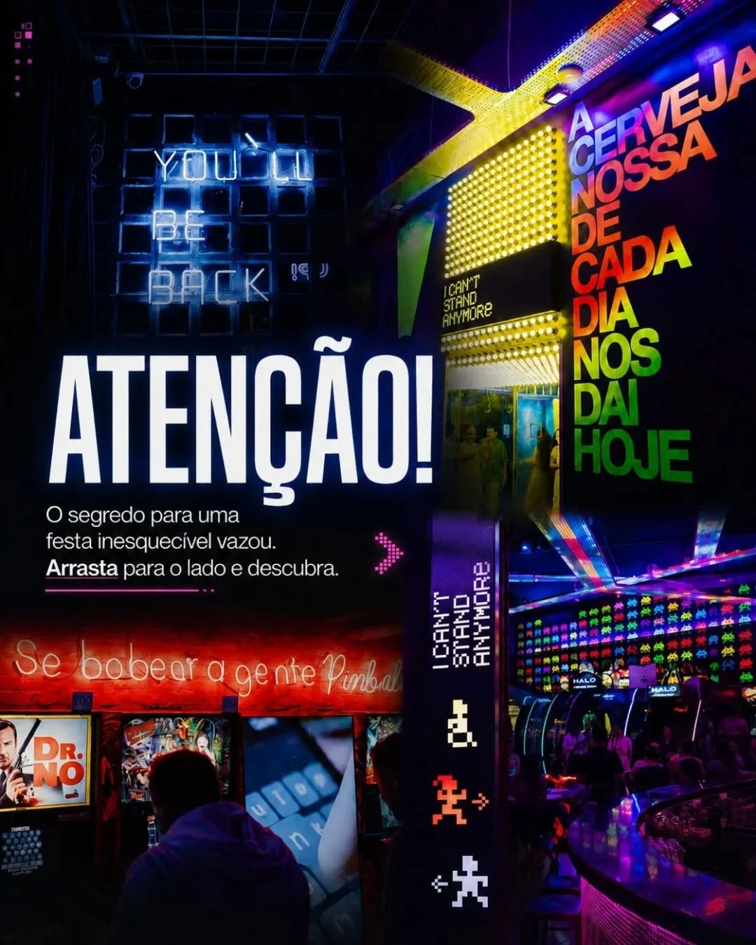 Chega de mesmice! Se voc&ecirc; quer que o seu pr&oacute;ximo evento seja aquele que a galera vai comentar o ano todo, a solu&ccedil;&atilde;o est&aacute; aqui. 👾🍻

Fazer a sua festa no maior bararcade da Am&eacute;rica Latina significa divers&atil