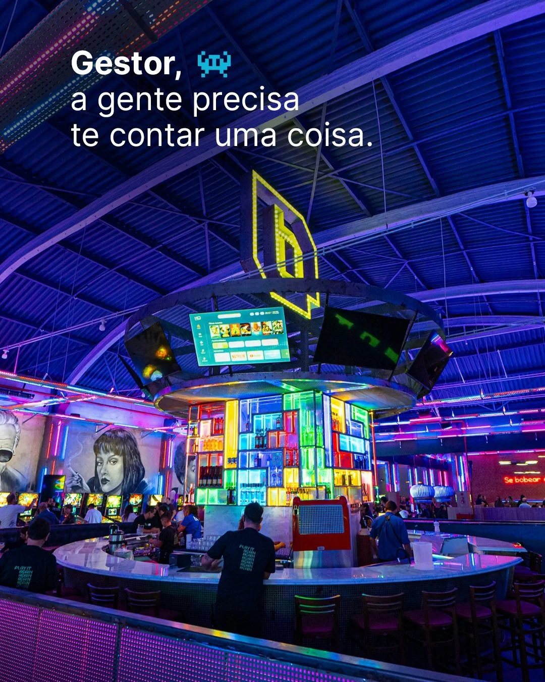 Sua equipe passou o ano inteiro entregando resultado. 🎮🔥

Chegou a hora de celebrar do jeito certo, espa&ccedil;o exclusivo, card&aacute;pio especial e dezenas de m&aacute;quinas no maior Bar Arcade da Am&eacute;rica Latina.

Acesse o link da bio e