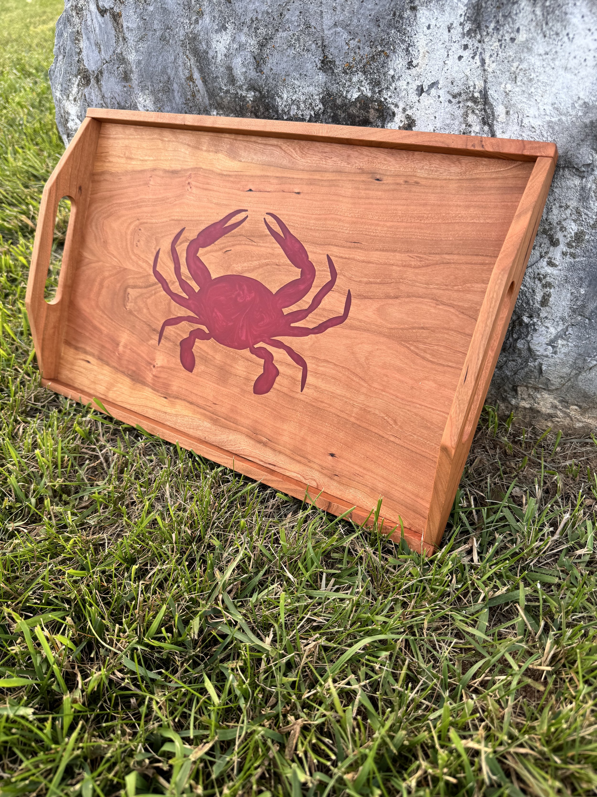 Red Crab Serving Tray