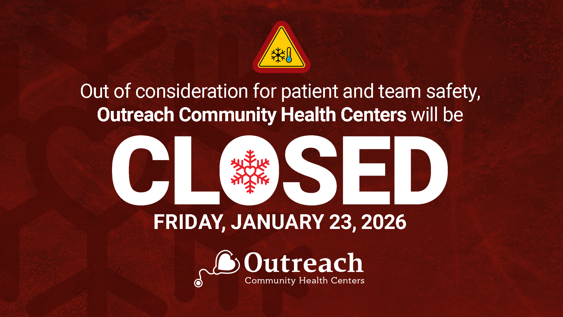 WEATHER ALERT :: Severe Cold Closing