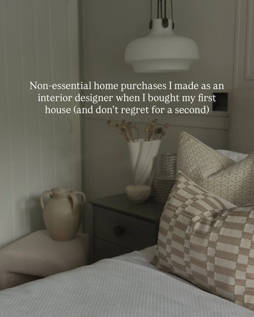 Confession time: I absolutely did not buy the sensible things first

These were my non-essential purchases when we bought our first house&hellip; and I don&rsquo;t regret a single one 🤍