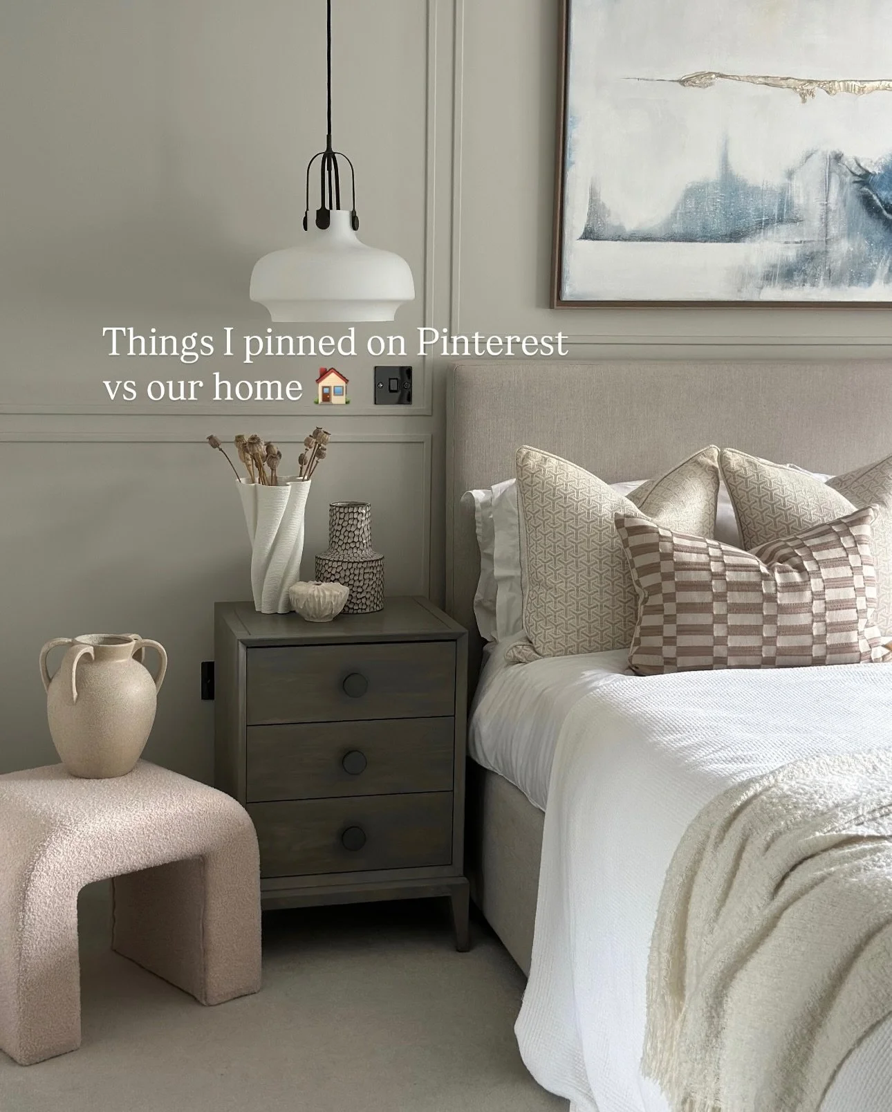 The things I pinned on Pinterest vs our home ✨

Whilst you can&rsquo;t always turn your home into your Pinterest board, you can take a huge amount of inspiration from it and create your dream interior that work for you 

I&rsquo;ve already got so man