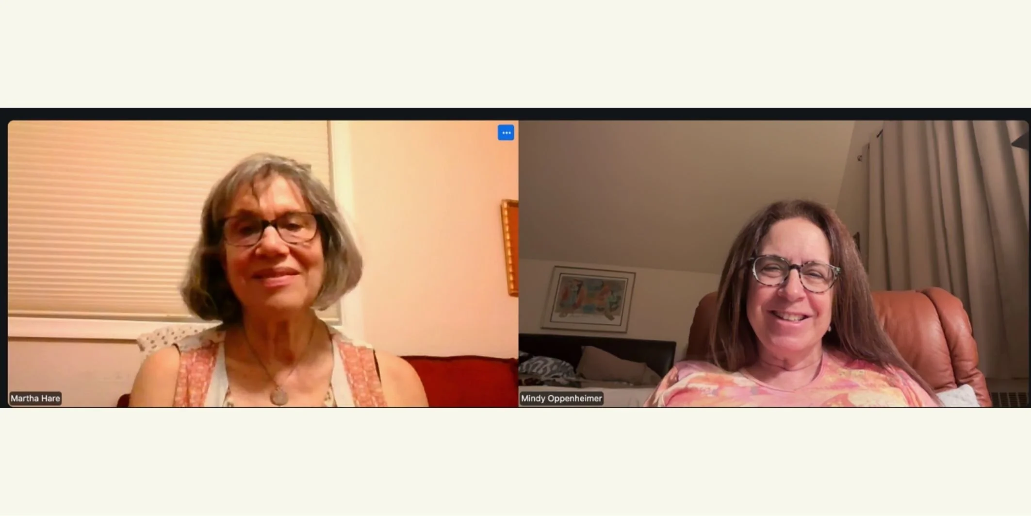 Martha Hare (left) & Mindy Oppenheimer (right)
