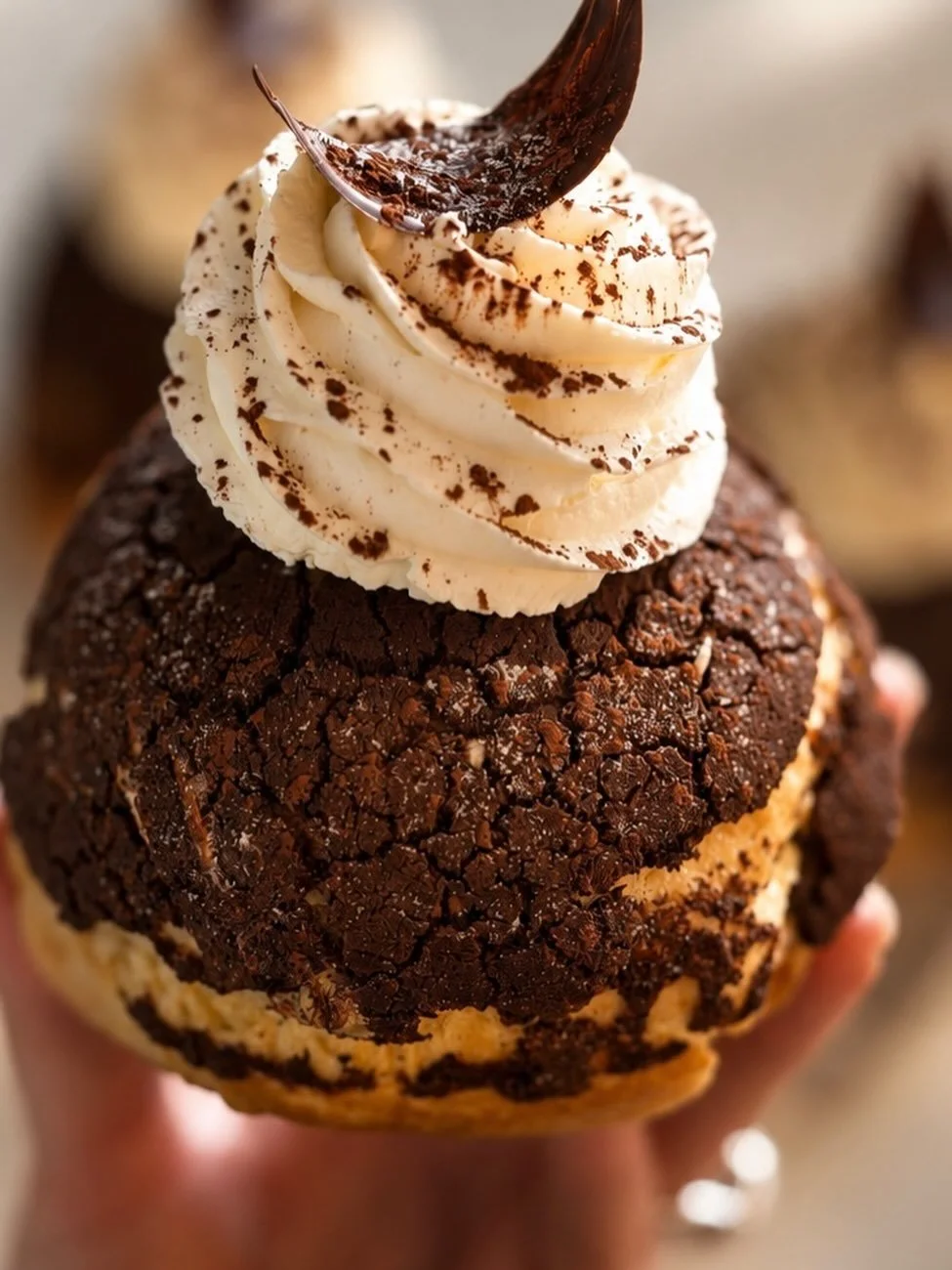 My weeks obsession! We have 3 flavors of cream puffs in the case this week. Featured here is Tiramisu. We also have lemon and the traditional whipped cream.