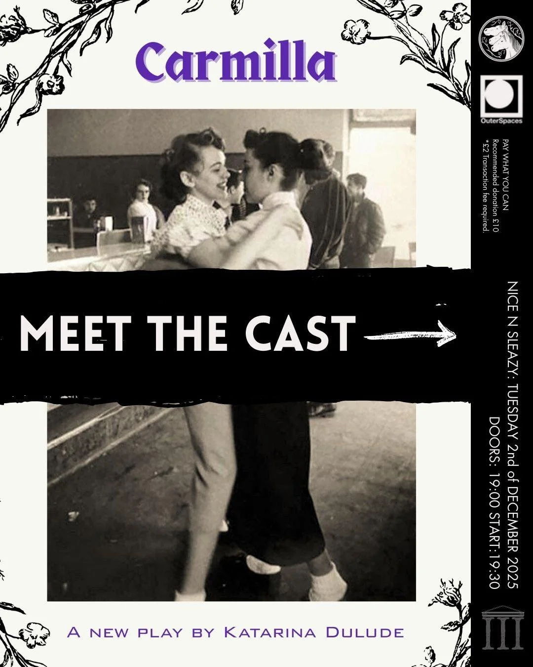 MEET THE CAST OF CARMILLA

Aderayo as Carmilla Karnstein

Ad&eacute;r&aacute;yọ̀ (they/she) is a Nigerian-born, Glasgow-based multidisciplinary artist working across movement, sound, and film. Their practice explores emotion, intimacy, and the spaces