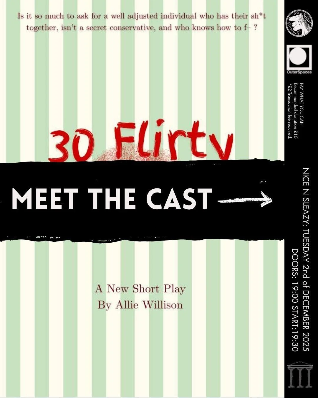 MEET THE CAST OF 30 FLIRTY AND DEFINITELY VERY MUCH NOT THRIVING

Samuela Noumtchuet as The Woman

Samuela is an Edinburgh-based actor and voice-over artist from Chicago. She received her B.A. in Theatre Arts at Boston College and MFA in Acting for S