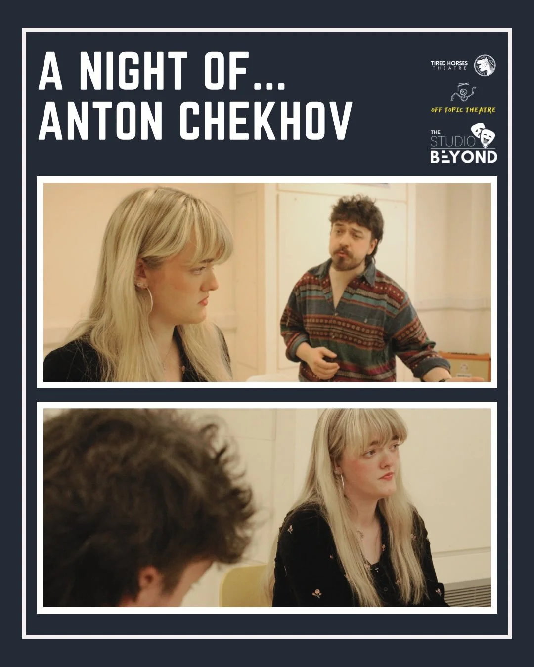 MORE REHEARSAL PICS!

We&rsquo;re bringing you a &ldquo;Night of Chekhov&rdquo; featuring The Bear, Swansong, and The Proposal. Join us for a night of chaos, love, and drama! Experience the genius of Anton Chekhov in three short plays. One night only