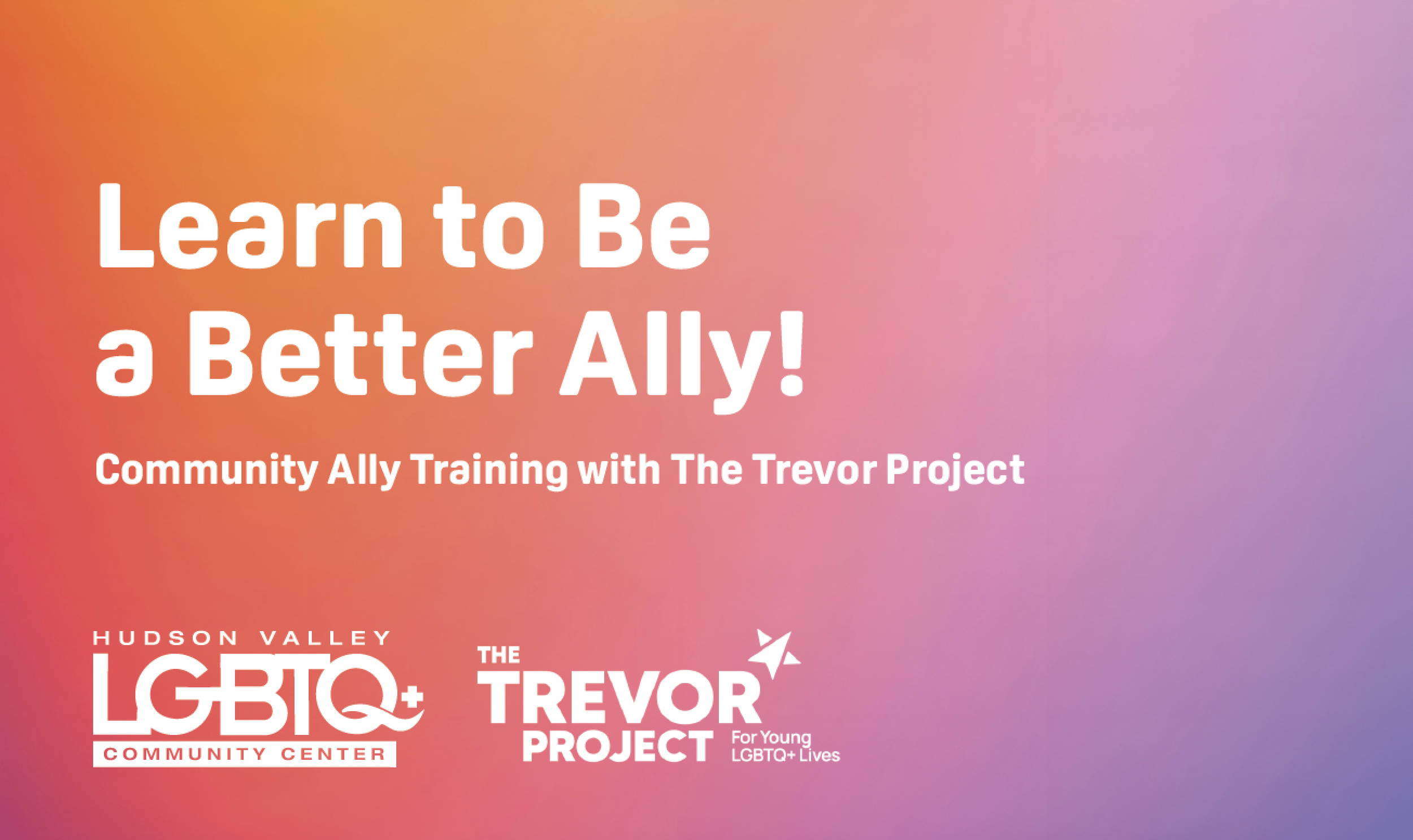 Community Ally Training with The Trevor Project