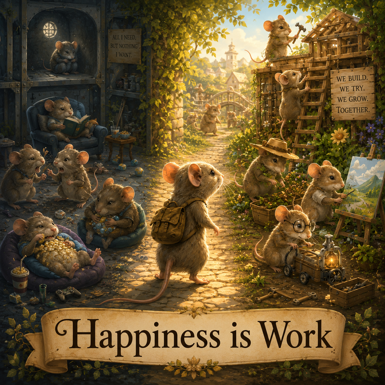 Why We Need a Little Chaos: The Truth of the Mouse Utopia