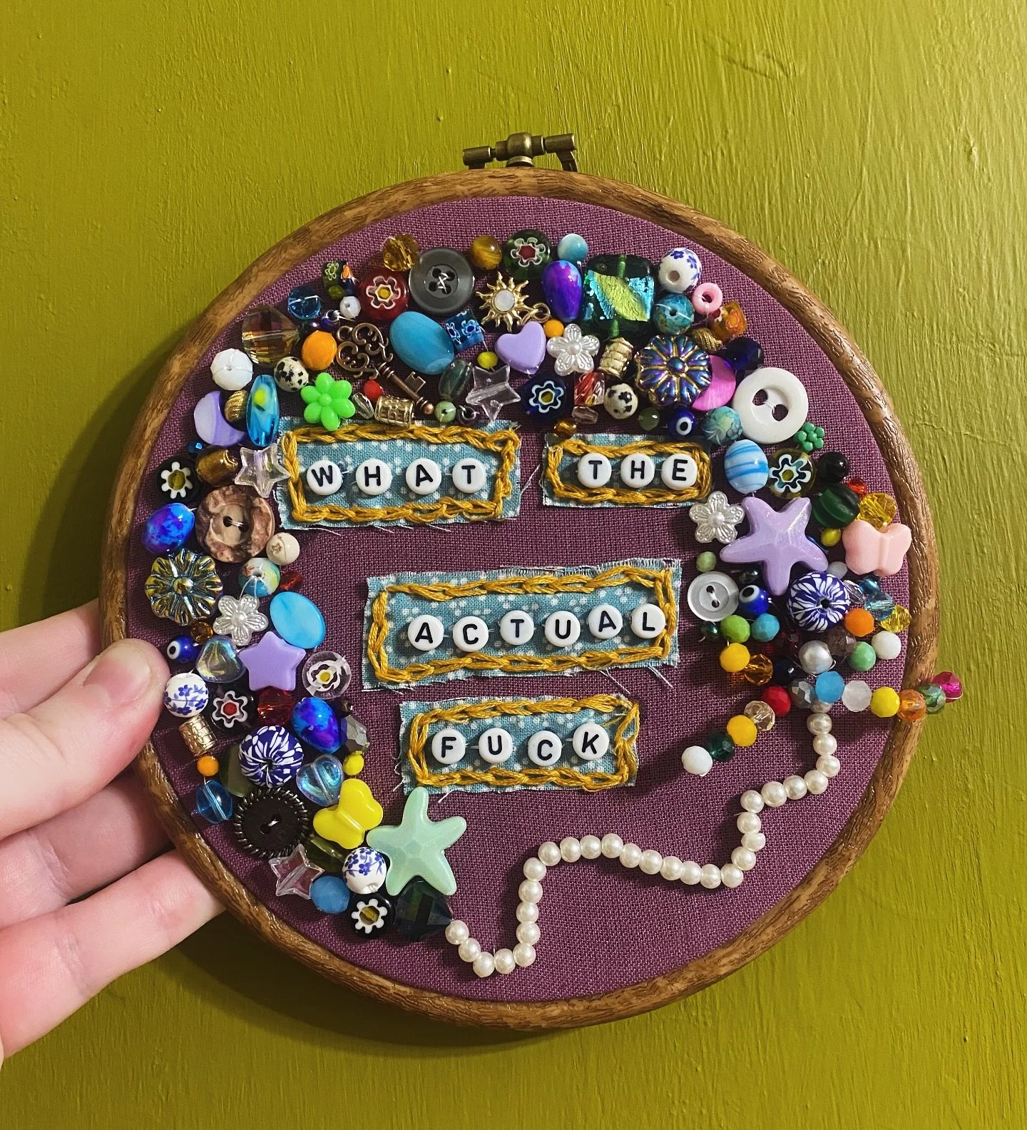 processing the state of *gestures broadly* pt 2.

when i notice myself feeling dysregulated, overwhelmed, or helpless - i turn to creative hobbies. i think it must be something about keeping my hands occupied, putting warm intentions into the work, o