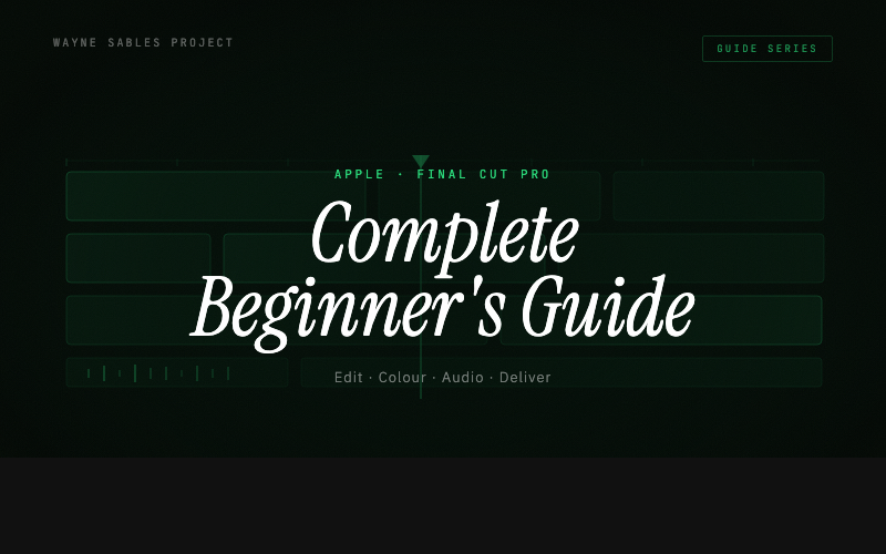 Final Cut Pro a definitive guide