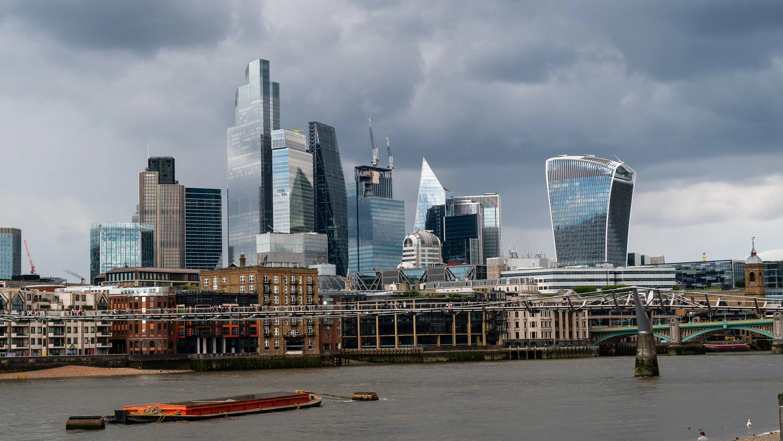 London skyline in the spring sun